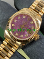 Rolex Lady-Datejust 26 Yellow Gold Rubelite Diamond Dial Ref.179178 - Image 2