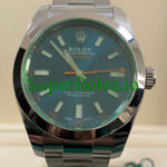 Rolex Milgauss 40mm Blue Dial Ref.116400GV – Green Crystal