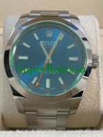 Rolex Milgauss 40mm Blue Dial Ref.116400GV – Green Crystal - Image 2