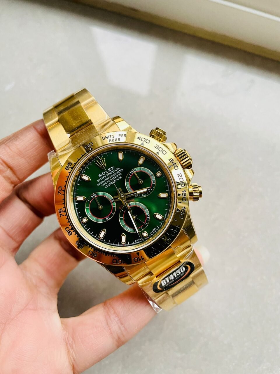 ba21f3da-470a-464a-a19b-7af46da74b5a-960x1280-1 BTF factory 1:1 Rolex Daytona 116508 Best Edition Green Dial SA4130 - Image 1