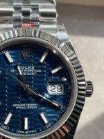 VSF Factory 1:1 Rolex DateJust 41 SS Best Edition 904L Steel Blue Textured Dial - Image 9