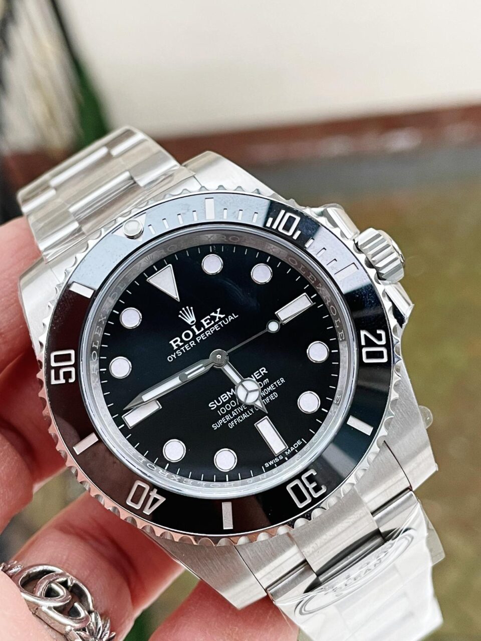bec67926-0a23-4e2f-a542-6b0faafdaafb-960x1280-1 CF FACTORY 1:1 Rolex Submariner 114060 No Date Best Edition Black Ceramic 904L Steel SH3130 - Image 1