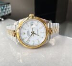 EW Factory 1:1 Rolex DateJust 41 126333 SS/YG Best Edition 904L Steel White Stick Dial - Image 9