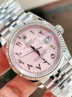 DIWF Factory 1:1 Rolex DateJust 36 126234 Best Edition 904L Steel Tiffany Pink Dial Arabic Marker SA3235 - Image 3