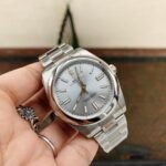 EW FACTORY 1:1 Rolex OYSTER PERPETUAL SILVER DIAL 41MM Asian A3230