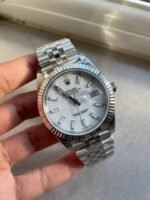 SS VS Factory 1:1 Rolex DateJust 41 Best Edition 904L Steel White Dial - Image 10