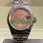 Rolex Lady-Datejust 26MM Steel Pink Roman Dial Ref.79174