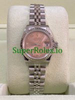 Rolex Lady-Datejust 26MM Steel Pink Roman Dial Ref.79174 - Image 2