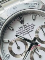 Rolex Daytona 116500 DAYTONA 1:1 Best Edition CF 904L SS Case and Bracelet White Dial Silver bezel SA4130 - Image 6