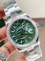 GMF Factory 1:1 Rolex DateJust 36 SS 126284 Diamonds Bezel Best Edition New Green Dial A2824 - Image 2