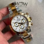 BTF factory 1:1 Rolex Daytona 116523 SS 904L & Yellow Gold White Dial A4130