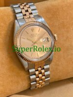 Rolex Datejust 36 Steel and Everose Gold Rose Index Dial Ref.1601 - Image 4