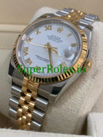 Rolex Datejust 36 Steel and Yellow Gold White Roman Dial Ref.116233 - Image 3