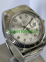Rolex Datejust II 41 Silver Diamond Dial Ref.116334 - Image 4