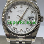 Rolex Datejust 31 Steel White Gold White Roman Dial Ref.178274