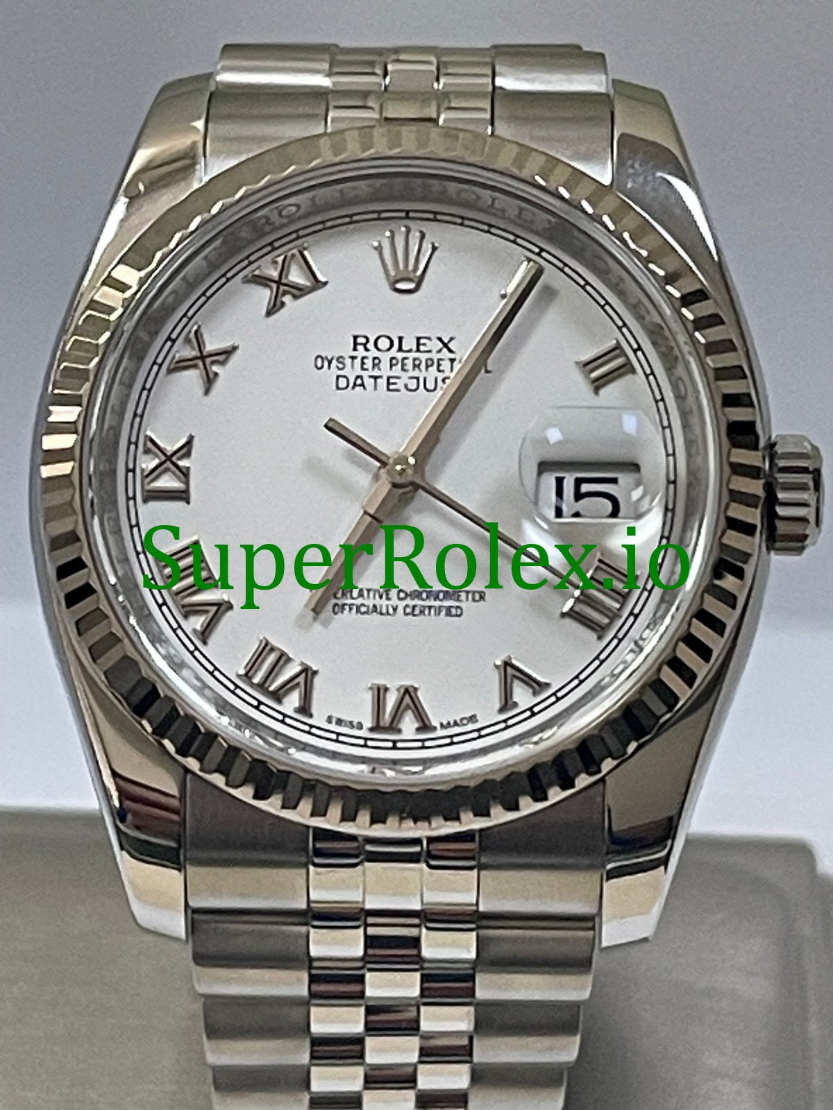 crl9dnsp-6772 Rolex Datejust 31 Steel White Gold White Roman Dial Ref.178274 - Image 1