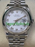 Rolex Datejust 31 Steel White Gold White Roman Dial Ref.178274 - Image 2