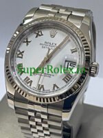 Rolex Datejust 31 Steel White Gold White Roman Dial Ref.178274 - Image 3