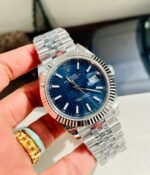 VSF Factory 1:1 Rolex DateJust 41 SS Best Edition 904L Steel Blue Textured Dial - Image 3