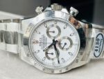Rolex Daytona 116500 DAYTONA 1:1 Best Edition CF 904L SS Case and Bracelet White Dial Silver bezel SA4130 - Image 3