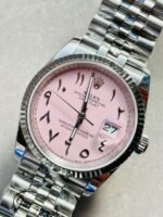 DIWF Factory 1:1 Rolex DateJust 36 126234 Best Edition 904L Steel Tiffany Pink Dial Arabic Marker SA3235 - Image 2