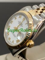 Rolex Datejust 31 Yellow Gold White Roman Dial Ref.68273 - Image 6