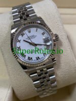 Rolex Datejust 31MM White Gold White Roman Dial Ref.78274 - Image 3