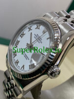 Rolex Datejust 31MM White Gold White Roman Dial Ref.78274 - Image 6