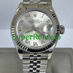 Rolex Lady-Datejust 28 Silver Roman Dial Ref.279174