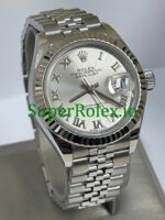 Rolex Lady-Datejust 28 Silver Roman Dial Ref.279174 - Image 3
