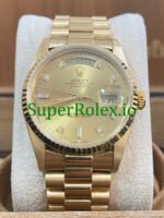 Rolex Day-Date 36MM Yellow Gold Diamond Dial Ref.18238 - Image 2