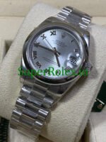 Rolex Platinum Dial Datejust 31 Silver Roman Roman Ref.178246 - Image 4