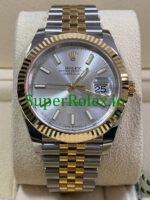 Rolex Datejust 41 Steel and Yellow Gold Silver Index Dial Ref.126333 - Image 3