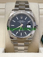 Rolex Datejust 41 Steel Bright Blue Fluted-Motif Dial Ref.126334 - Image 2