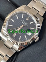 Rolex Datejust 41 Steel Bright Blue Fluted-Motif Dial Ref.126334 - Image 4