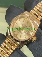 Rolex Lady-Datejust 26 Yellow Gold Champagne Index Dial Ref.179178 - Image 2