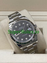 Rolex Datejust 41 Steel and White Gold Rolesor Black Diamond Dial Ref.126334 - Image 2