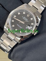 Rolex Datejust 41 Steel and White Gold Rolesor Black Diamond Dial Ref.126334 - Image 3