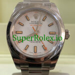 Rolex Milgauss Ref.116400 – M serial – White Dial u0026 Orange Accents