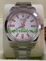 Rolex Milgauss Ref.116400 – M serial – White Dial u0026 Orange Accents - Image 2