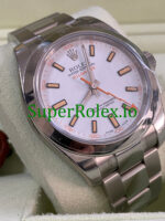 Rolex Milgauss Ref.116400 – M serial – White Dial u0026 Orange Accents - Image 4