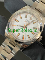 Rolex Milgauss Ref.116400 – M serial – White Dial u0026 Orange Accents - Image 3