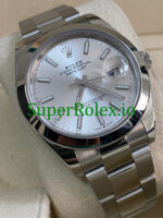 Rolex Datejust 41 Steel Silver Index Dial Ref.126300 - Image 5
