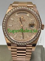 Rolex Day-Date 40MM Ref.228345RBR – Diamond Paved Dial