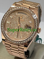 Rolex Day-Date 40MM Ref.228345RBR – Diamond Paved Dial - Image 3