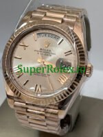 Rolex Day-Date 40 Everose Gold Ref.228235 Sundust Bevelled Roman Dial - Image 3