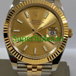 Rolex Datejust 41 Yellow Gold Champagne Index Dial Ref.126333