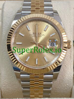 Rolex Datejust 41 Yellow Gold Champagne Index Dial Ref.126333 - Image 2