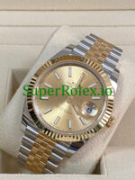 Rolex Datejust 41 Yellow Gold Champagne Index Dial Ref.126333 - Image 3