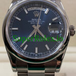 Rolex Day-Date 36MM White Gold Blue Index Dial Ref.118209